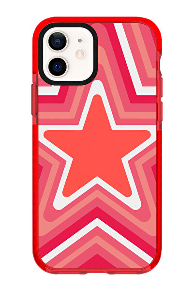 shoptocase Iphone 11 Uyumlu Stars Desenli Kenar Korumalı Impact Telefon Kılıfı