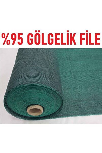 Ekonet %95 Yeşil Gölgeleme Filesi Örtü Tül Branda 1.5mx40m -bahçe Çit Örtüsü Gölgelik 1.5x40metre