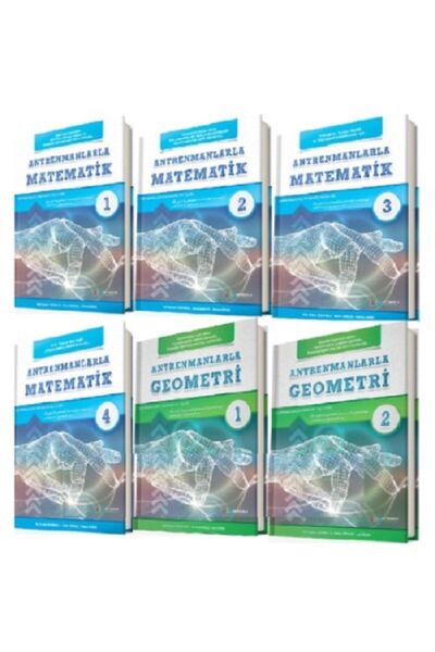 Antrenman Yayınları Antrenmanlarla Matematik 1-2-3-4 + Geometri 1-2 Set 6 Kit...
