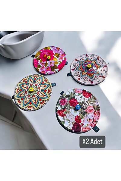 Metler Baca kapağı resim baskılı Teneke sac 2 Adet