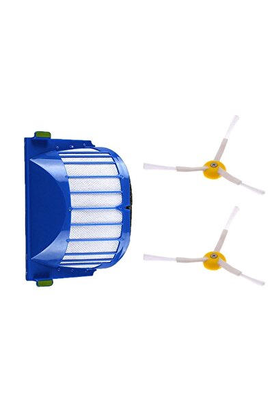 FilterHauz طقم فلتر وفرشاة بديل مكون من 3 قطع متوافق مع طراز I-robot Roomba 6...