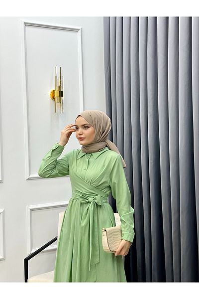 bezenstore Cotton Dress - Front Tie