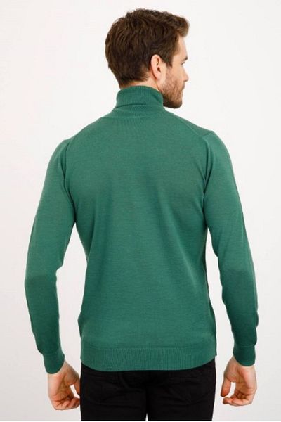 LEON ONE Pulover Benetton Colorful Tricot pentru bărbați - Gâtul întreg, potrivire normală, fără pilule