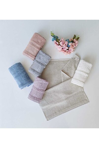 sarra Set de 6 prosoape 50x90 colorate din bambus