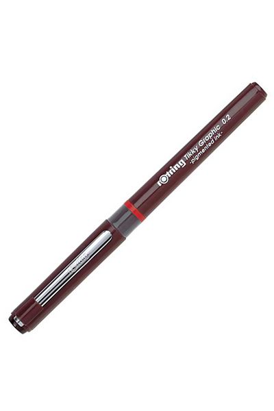 Rotring Technical Drawing Pen - 0,2mm, 3 Pieces
