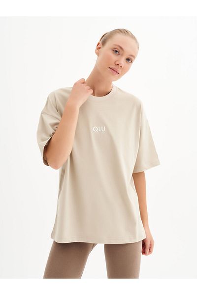 qlu Μπλουζάκι Infinity Unisex Mink Oversize