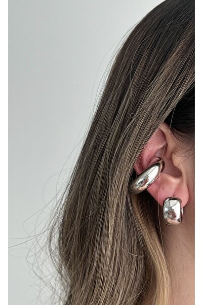Bellys Jewelry Orta Boy Halka Earcuff Küpe