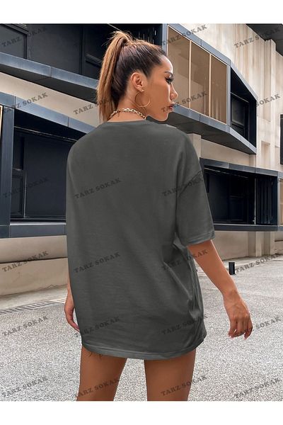 Advantage Embroidery Detailed Drop Shoulder Top - Kod-1351