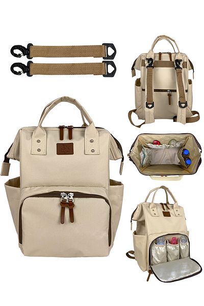 Stylo Paris Beige Baby Care Backpack - Women & Mother