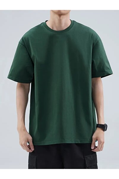 EYAX MODA Tricou oversize unisex cu decolteu