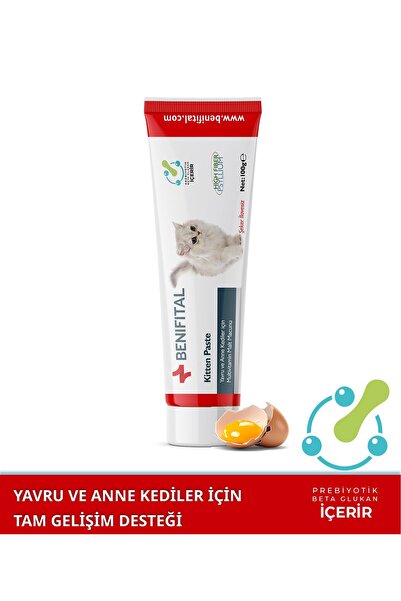 Benifital Kitten Paste 100 gr Yavru Ve Anne Kediler Için Folik Asit Destekli Multivitamin Malt Macun