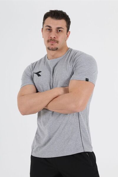 Diadora Μπλουζάκι Saturn Training Grey Melange