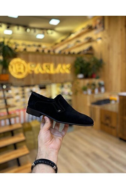 Parlak Deri Süet Klasik Ayakkabı