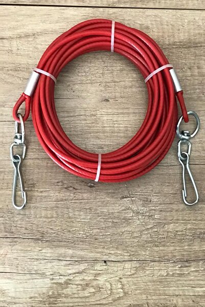 LİDERSAN ÇELİK 6 Mm 10 Metre Köpek Bahçe Bağlama Halatı Dönerlii