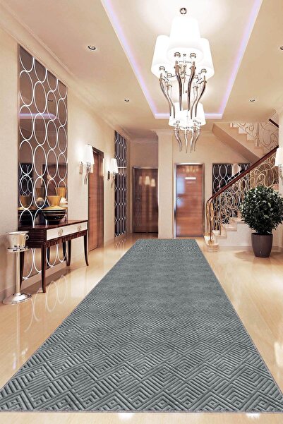 NeluxHome Makinede Yıkanabilir Kaymaz Taban Özel Ölçü Kesme Rulo Yolluk AR1189