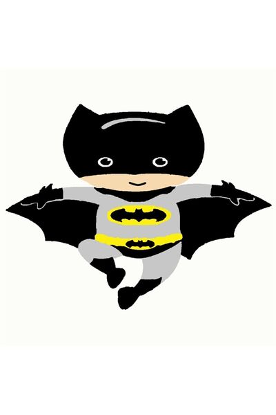 wombhobby Batman Sayılarla Boyama Seti 20x20 Çerçeveli (Kasnağa ) Gerili