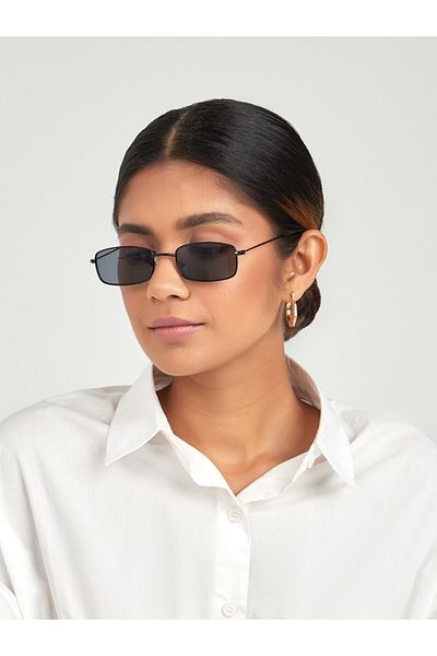Styli Unisex Rectangle Frame Sunglasses