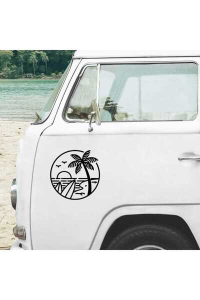 Genel Markalar HOKZYHOUSE Dağ Ormanı Grafik Çıkartmaları Evrensel Vinil Araba...