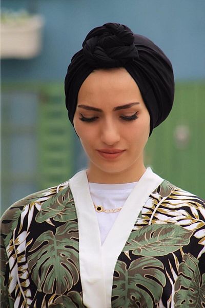 R&S modibone Black Hijab Swimmer - Design Bonnet, Hasema and Maiyo Top Compatible