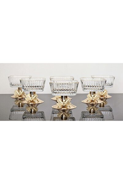 atabey home 6-Piece FREZYA SQUARE GOLD BOWL BUTTERFLY LEG FREEZER & CANDY SHOWER & PRESENTATION & CHEST