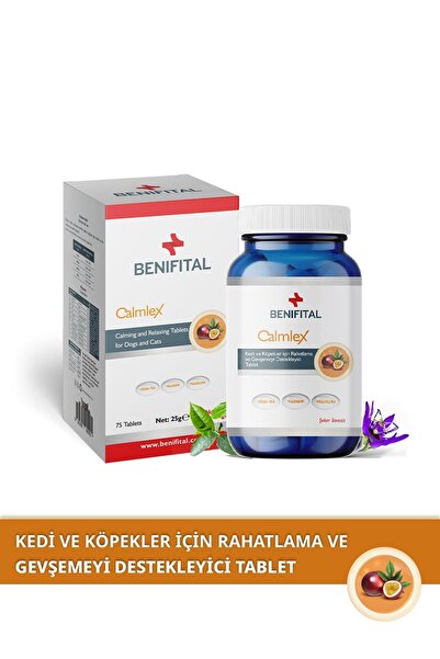 Benifital Calmlex Antistres Tablet Kediler Ve Köpekler Için Sakinleştirici Ve Rahatlatıcı Antistres Tablet