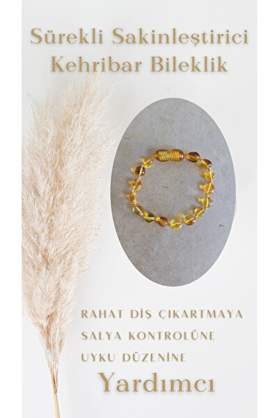 Kotryna Damla Kehribar Yatıştırıcı Bebek Bileklik Rahat Diş Çıkartma