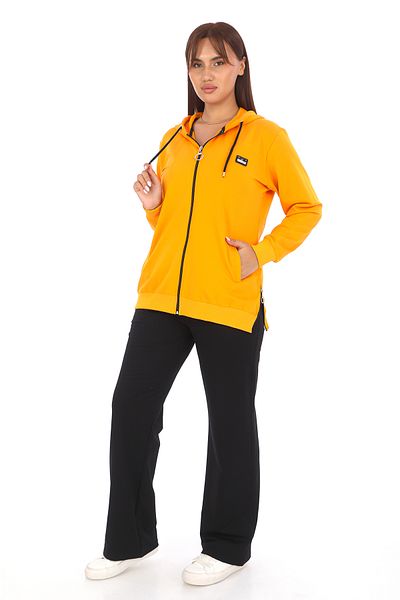WND SPORT Large Size 2-Piece Zippered Women's Tracksuit Set
