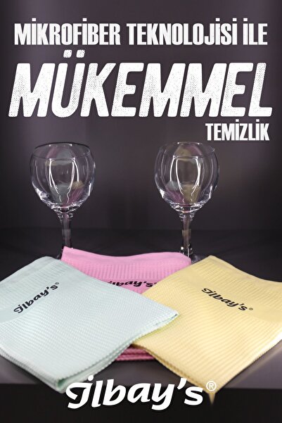 İLBAY'S 3'lü Mikrofiber Temizlik Bezi 40x60