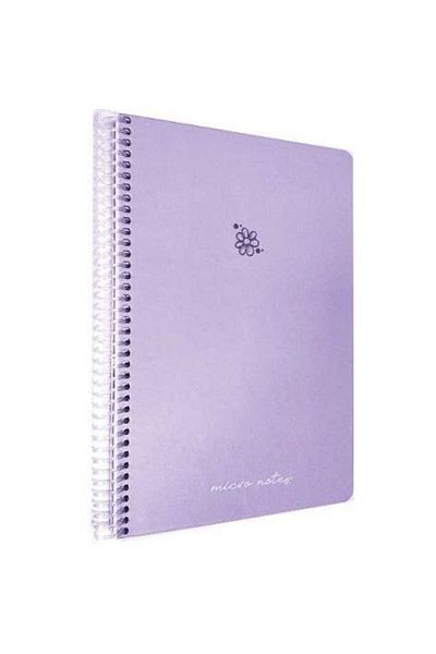 Gıpta Micro Notes Spiral Pastel Purple Hard Cover 100 Sheets 17*24 Lined Notebook