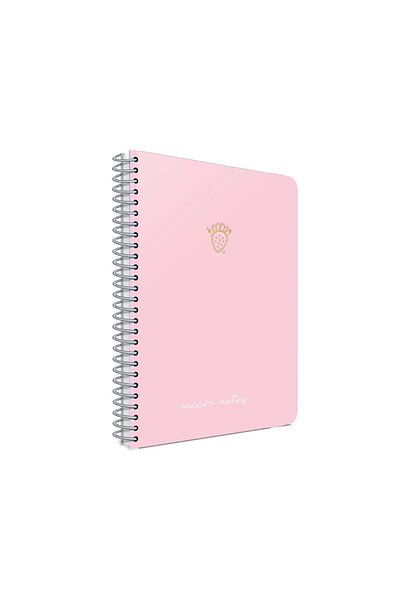 Gıpta Micro Notes Spiral Pastel Pink Hard Cover 100 Sheets 17*24 Lined Notebook