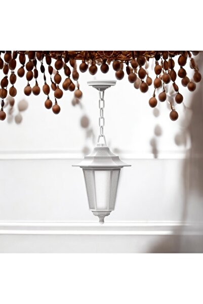 FULREYON Plastik Kasa Modern Tasarım İç ve Dış Mekan, Bahçe, Balkon, Teras Avizesi, Elektrikle Çalışır Sarkıt