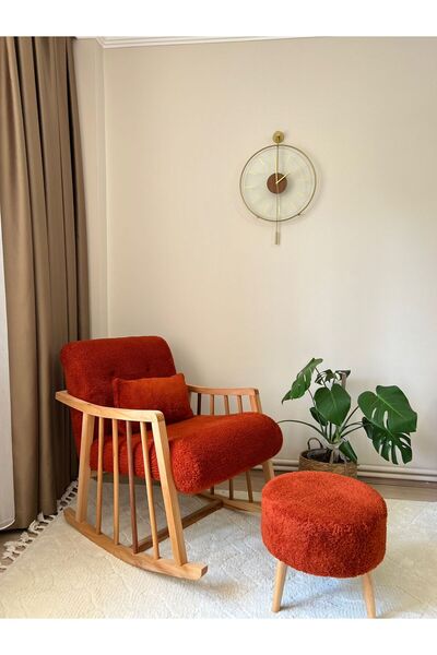 ÖZKISMET KİREMİT SALLANAN BERJER KOLTUK PUF VE YASTIK HEDİYELİ