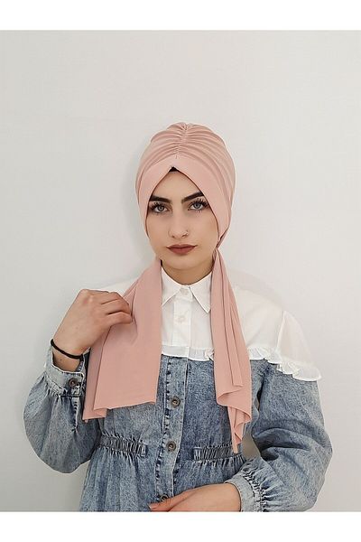 R&S modibone Powder Color Hijab Swimming Cap - Compatible with Sea and Pool Top