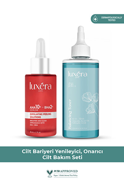 luxera paris Siyah Nokta, Komedon Karşıtı, Cilt Yenileyici Ve Ton Eşitleyici Set (TONİK KIRMIZI PEELİNG)