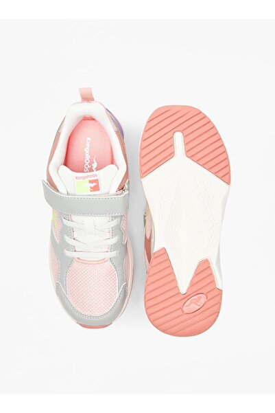 Kangaroos Girls' Colourblock Walking Shoes with Hook and Loop Closure