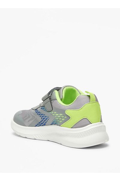 Dash Colourblock Sports Shoes with Hook and Loop Closure