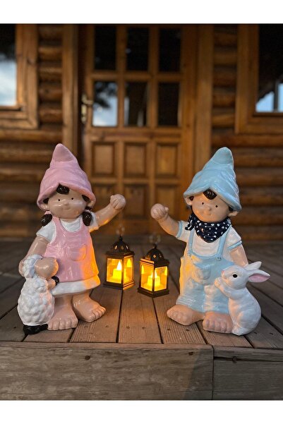 Bat Art House Fenerli Cüce Bahçe Heykeli Ev Dekorasyonu