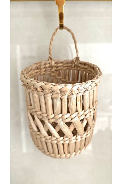 afralya home Hasır Sepet Dekoratif Duvar Süsü Modeli Ev Salon Çocuk Odası Mutfak Duvar Süsü