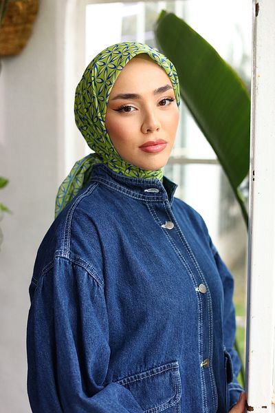 Silk Home Thin Cotton Floral PattErn Soft Scarf HEadscarf