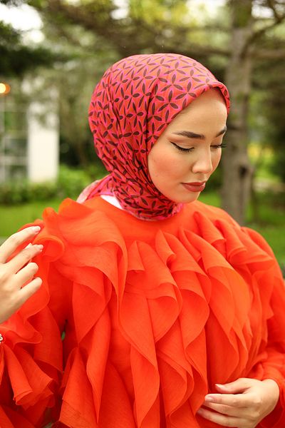 Silk Home Thin Cotton Floral PattErn Soft Scarf HEadscarf
