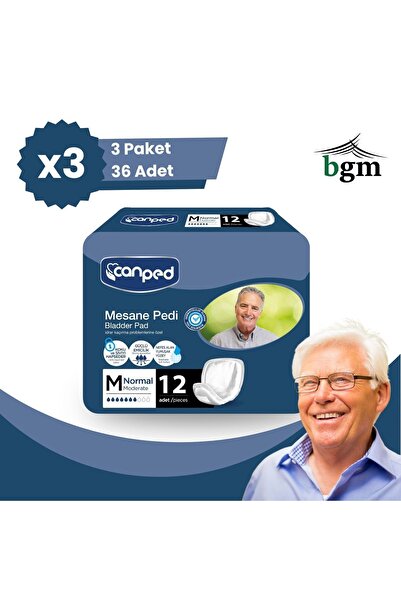 bgm Canped Erkek Mesane Pedi Normal 36 Adet -m- Idrar Kaçırmaya Özel Tasarım