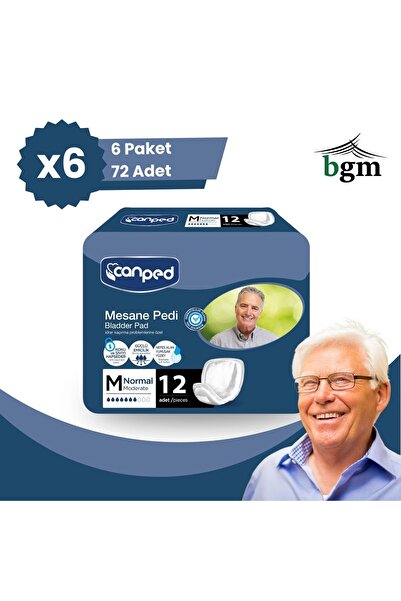 bgm Canped Erkek Mesane Pedi Normal 72 Adet -m- Idrar Kaçırmaya Özel Tasarım