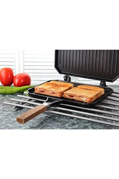 TAŞHAN Ocak Üstü Granit İç ve Dış Lüks Grill Tost Makinesi 311