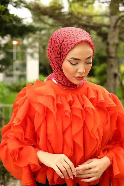 Silk Home Thin Cotton Floral PattErn Soft Scarf HEadscarf