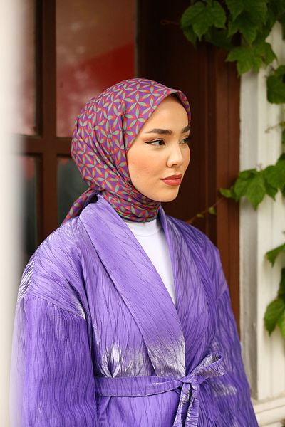Silk Home Thin Cotton Floral PattErn Soft Scarf HEadscarf
