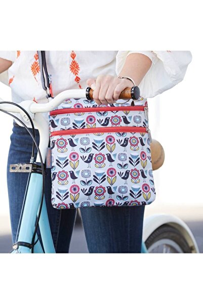 Nicky James Blackbirds Red Crossbody Bag