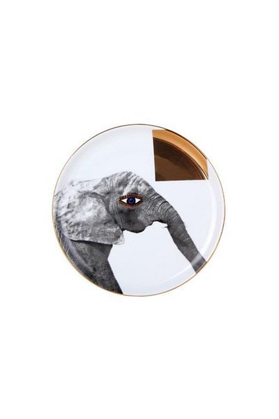 Porland 04Alm 005130   Wild Life Giraffe Flat Plate 20cm