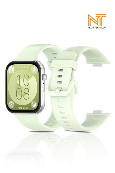 Nezih Case ساعة Huawei Watch Fit 3 / Fit 4 / Fit 4 Pro متوافقة مع سلك / حزام من السيليكون الناعم عالي الجودة