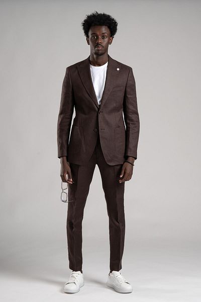 Sır SIR Regular Fit - Half Lined 100% Linen Suit