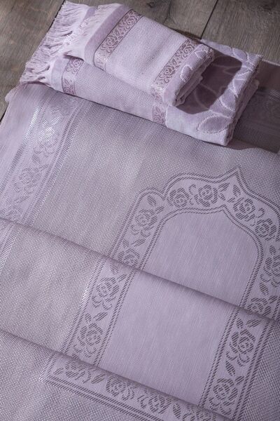 sarra Набір з 3-х килимків з бахромою з ажурної тканини - Мурдем